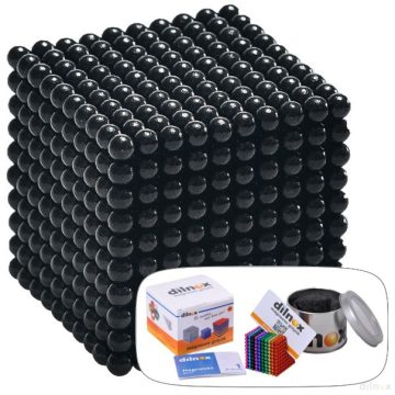 1000 darabos mágneses golyó szett FEKETE