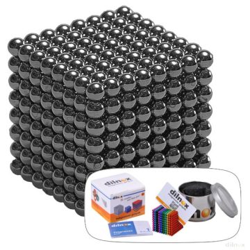 512 darabos mágneses golyó szett SÖTÉTSZÜRKE