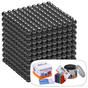 1000 darabos mágneses golyó szett SÖTÉTSZÜRKE