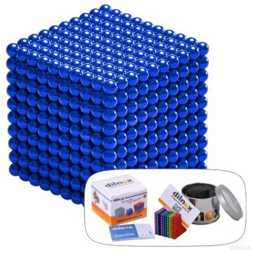 1000 darabos mágneses golyó szett SÖTÉTKÉK