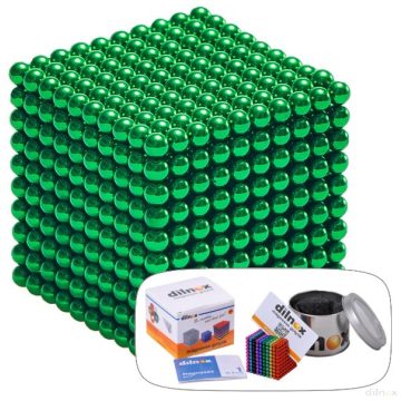 1000 darabos mágneses golyó szett ZÖLD