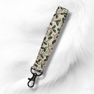   Kulcstartó, táskadísz és csuklópánt fagyöngy mintával