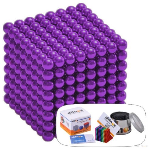 512 darabos mágneses golyó szett LILA
