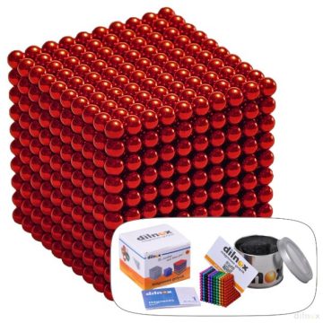 1000 darabos mágneses golyó szett PIROS