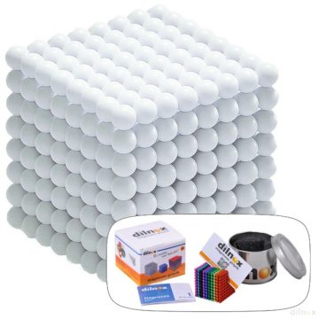 512 darabos mágneses golyó szett FEHÉR