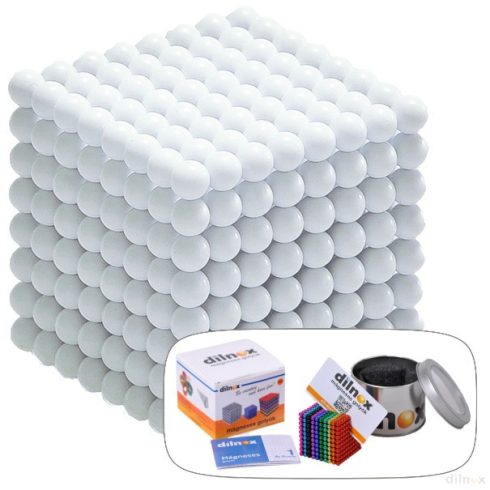 512 darabos mágneses golyó szett FEHÉR