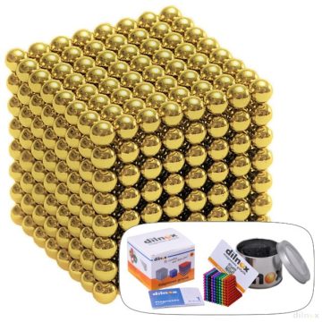 512 darabos mágneses golyó szett SÁRGA